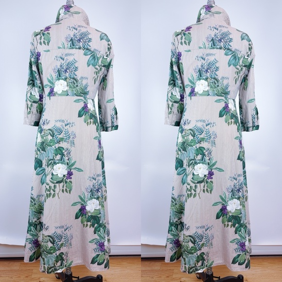 Zara Striped And Floral Print Tunic Shirt Dress
Size Large - Picture 7 of 11